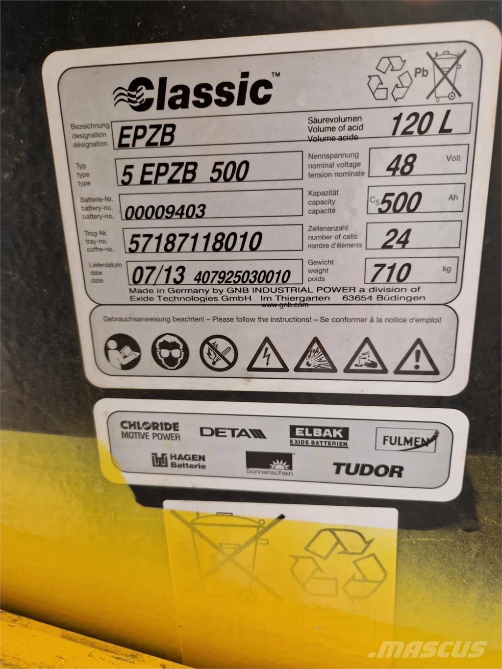 Atlet AS1N1L15T 전동 지게차