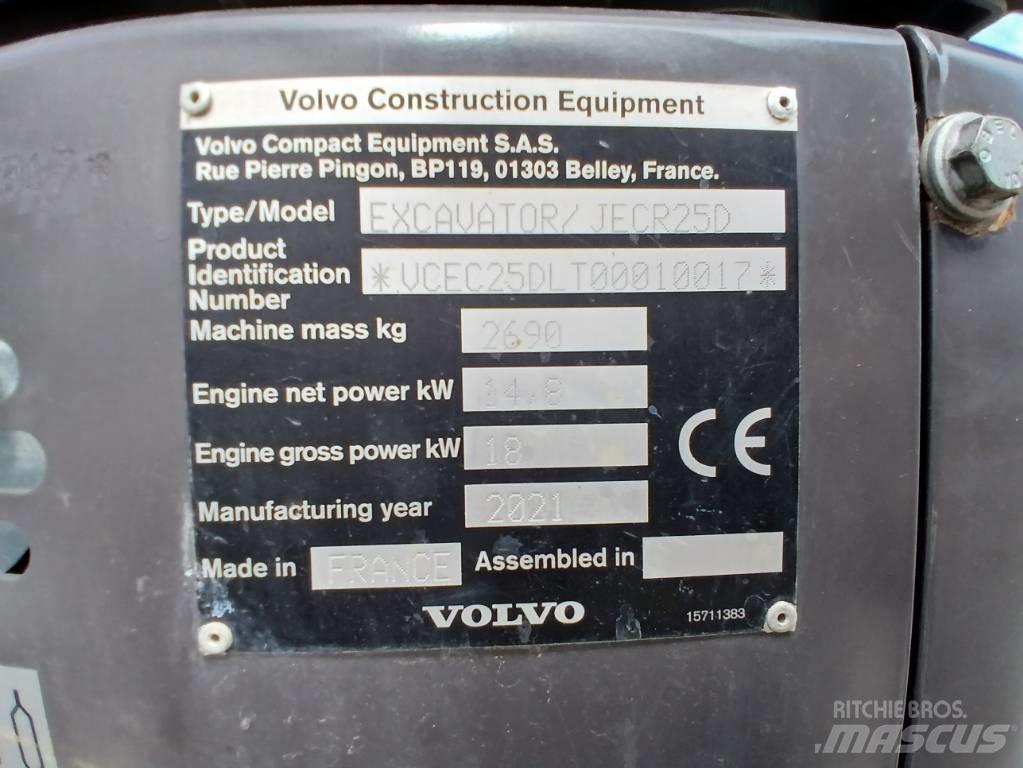 Volvo JECR 25 D 소형 굴삭기 7톤 미만