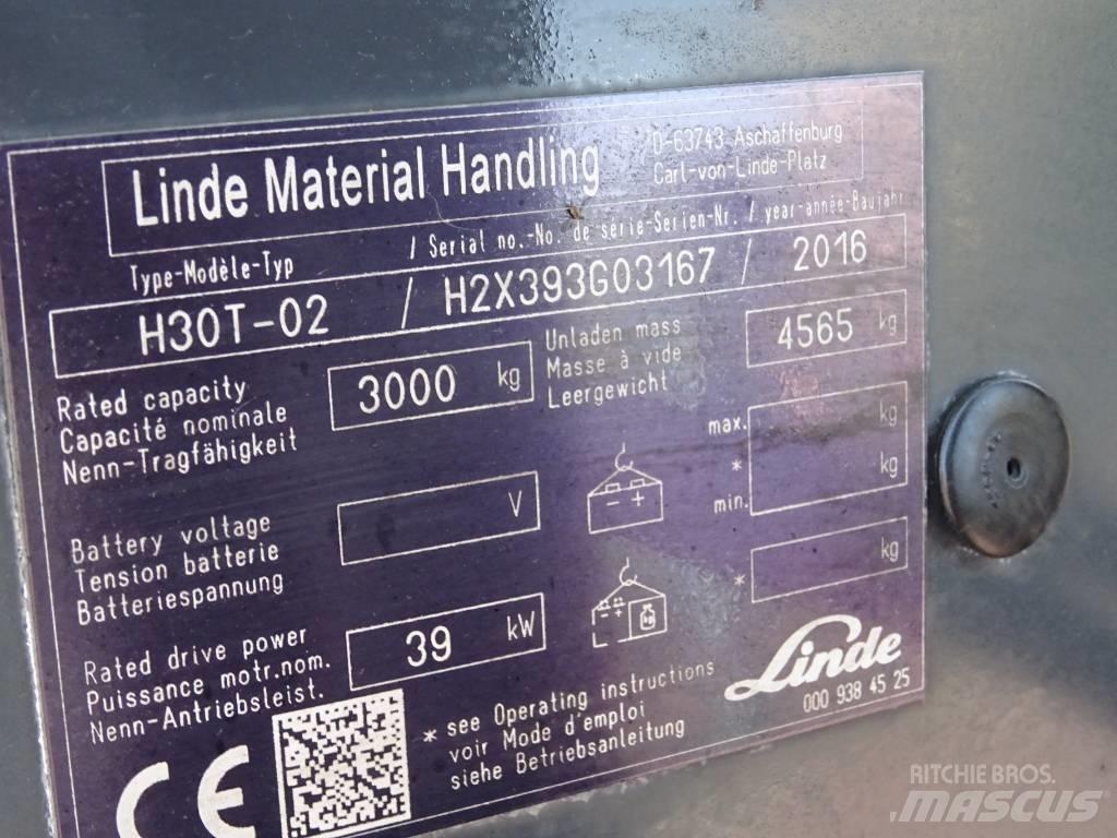 Linde H30T-02 LPG 지게차