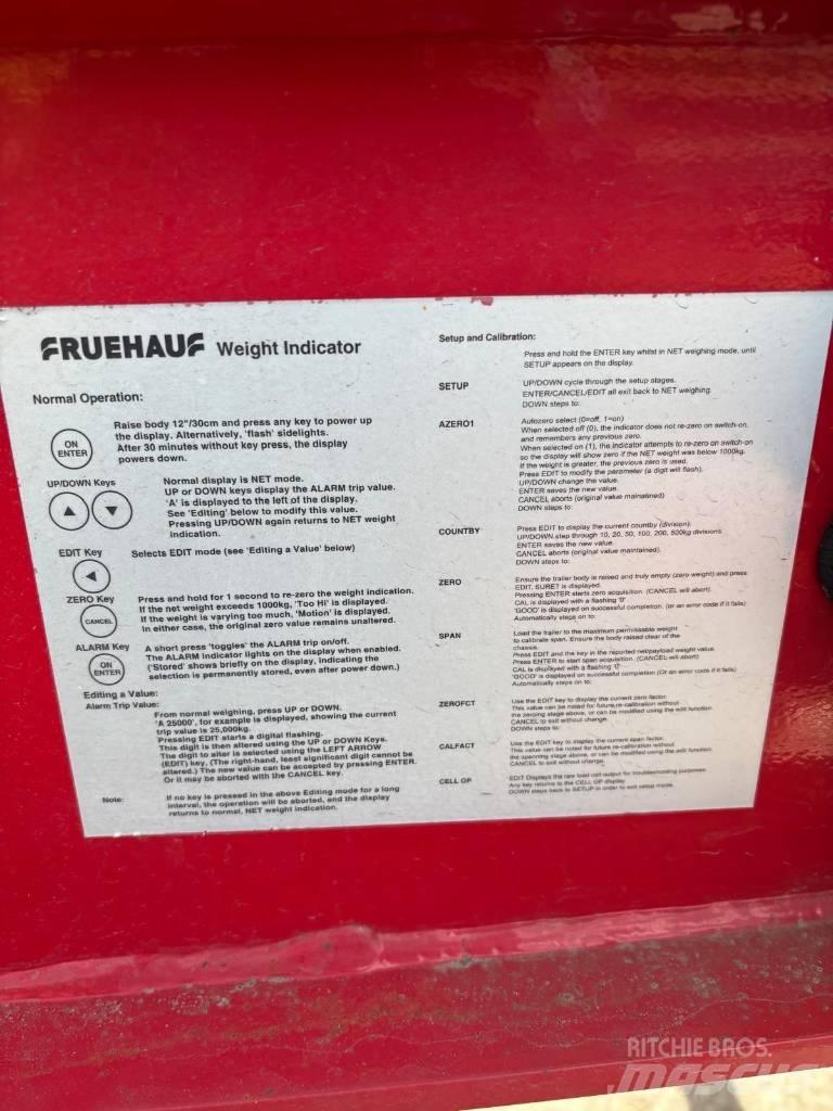 Fruehauf Halfpipe 티퍼 세미 트레일러
