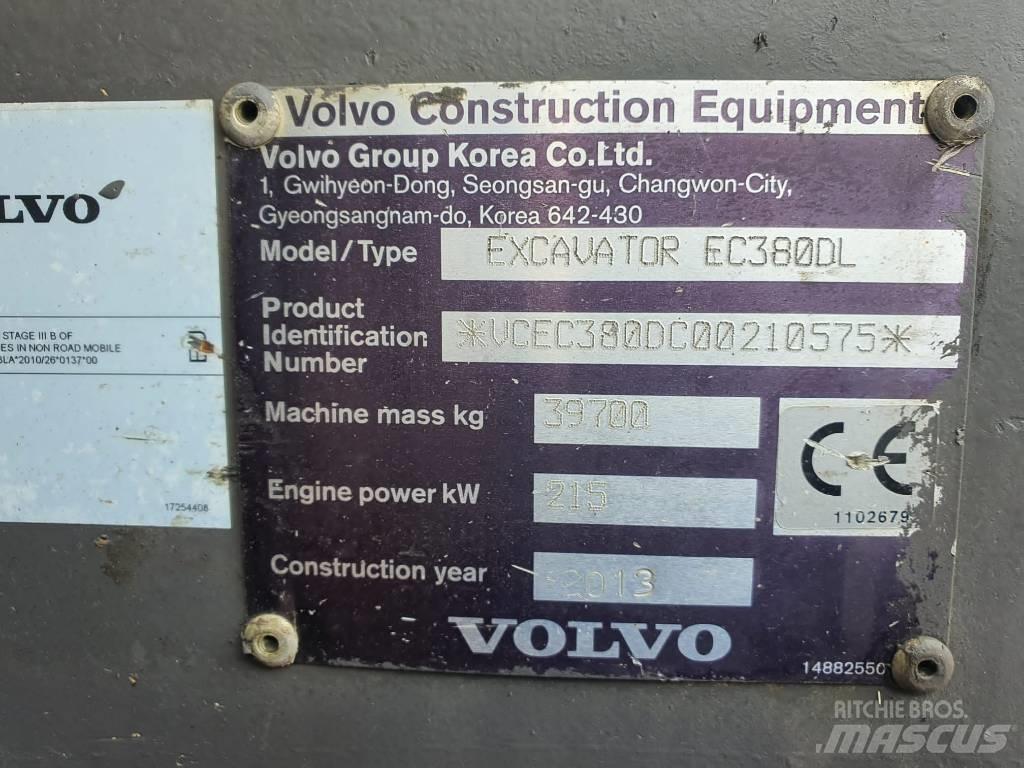 Volvo EC 380 D L 대형 굴삭기 29톤 이상