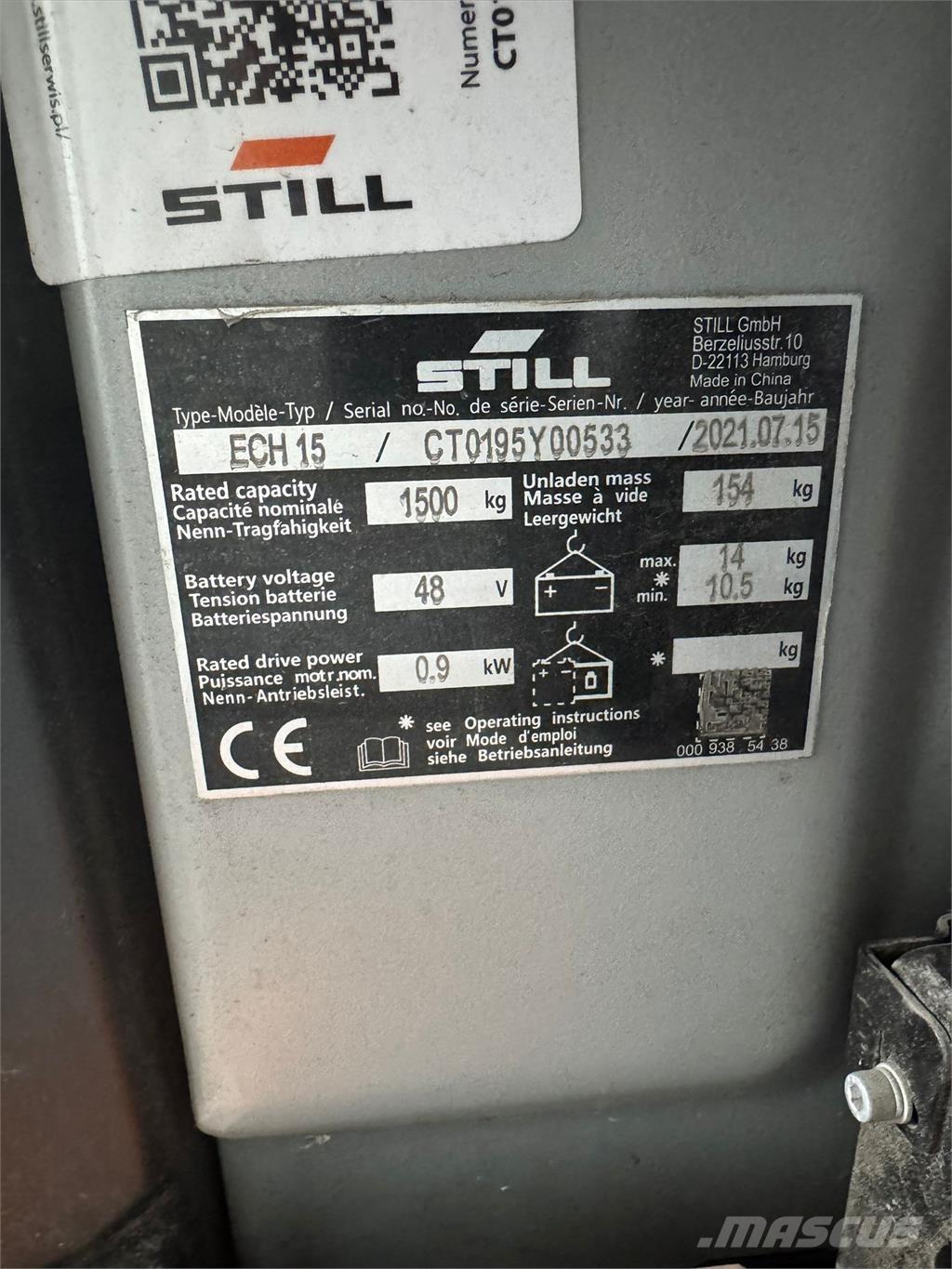 Still ECH 15 포크리프트