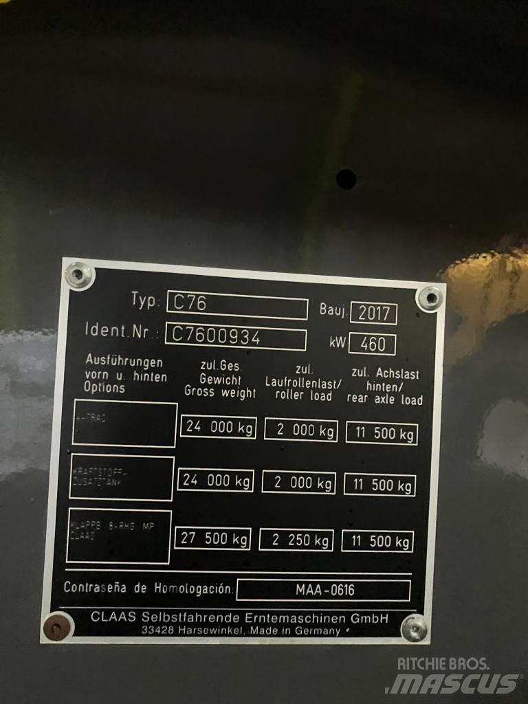 CLAAS LEXION 780 TT 콤바인 수확기