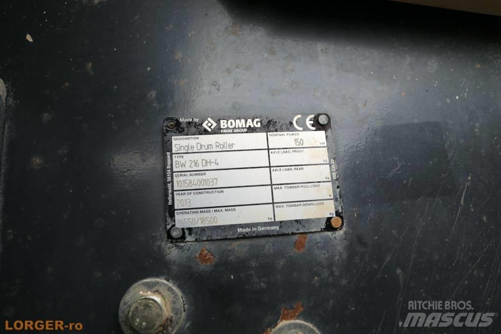 Bomag BW 216 D H-4 싱글 드럼 롤러