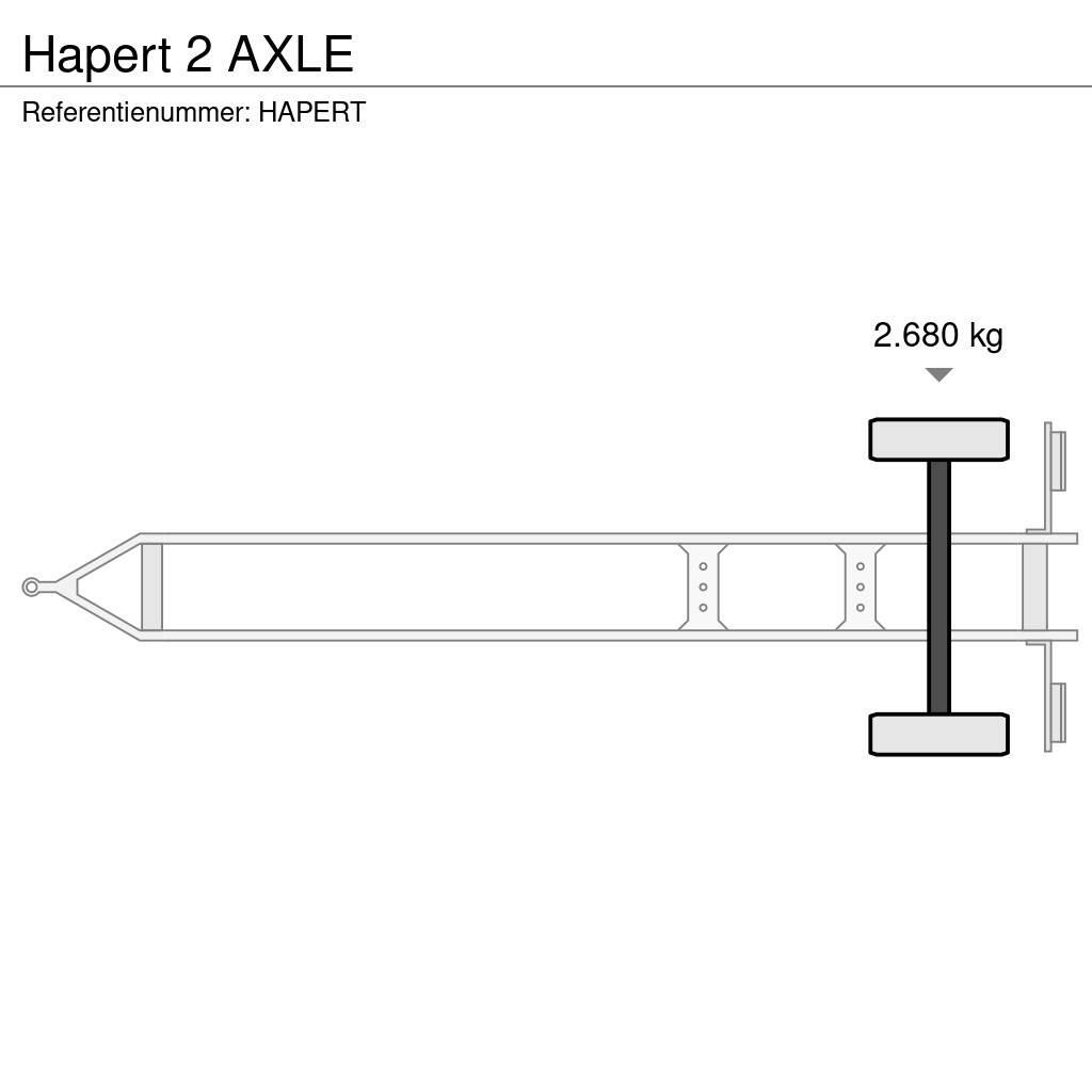 Hapert 2 AXLE 커튼사이더 트레일러