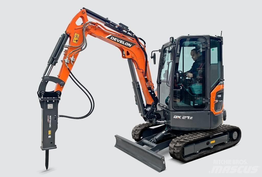 Develon DX 27 Z-7 소형 굴삭기 7톤 미만