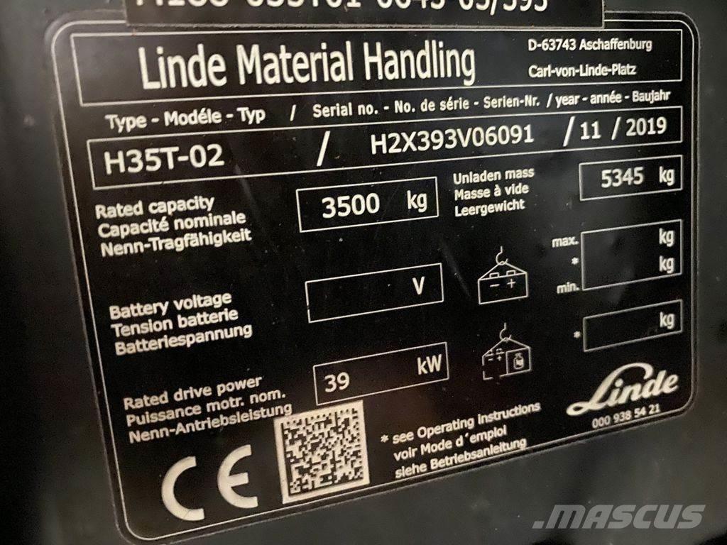 Linde H35T-02 LPG 지게차