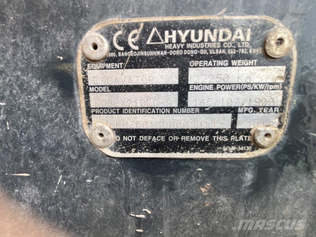 Hyundai 210-9! 대형 굴삭기 29톤 이상