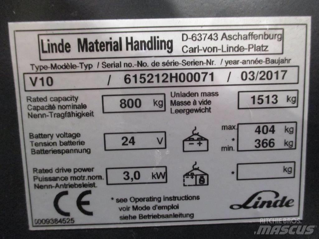 Linde V 10 하이 리프트 오더 피커