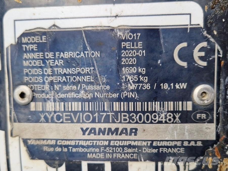 Yanmar Vio 17 소형 굴삭기 7톤 미만