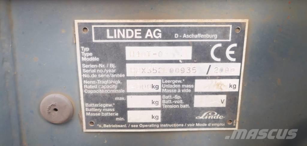 Linde H40T-01 LPG 지게차
