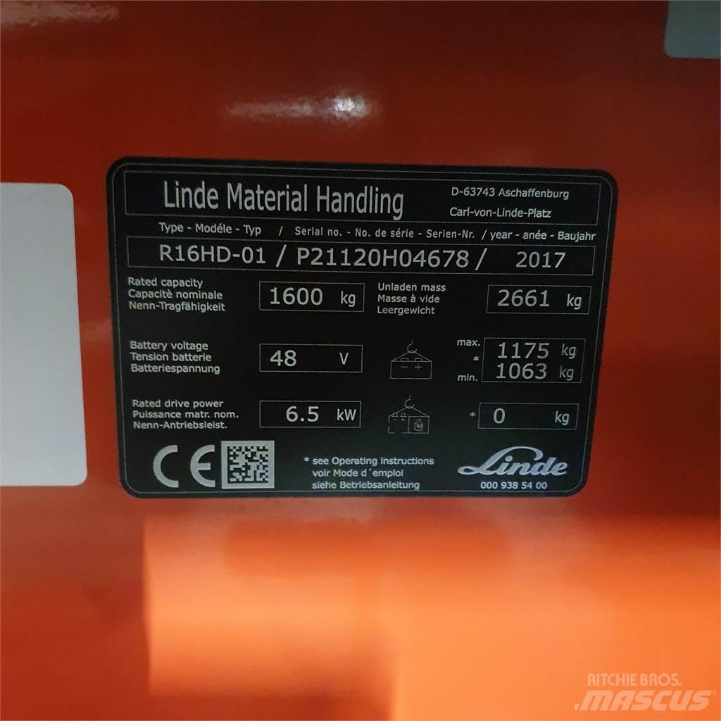 Linde R16HD 리치 트럭