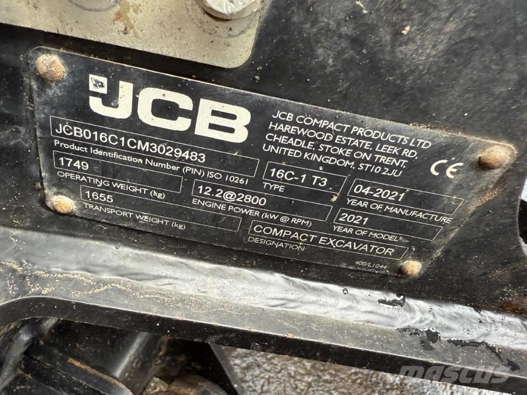 JCB 16 C-1 소형 굴삭기 7톤 미만