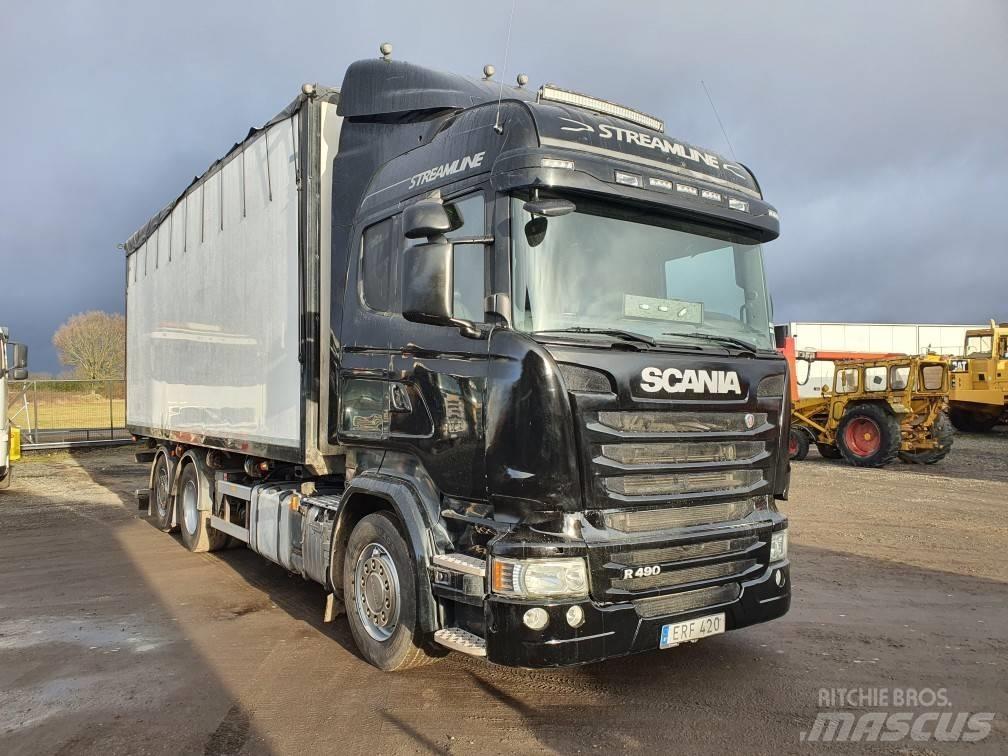 Scania R 490 우드칩 트럭