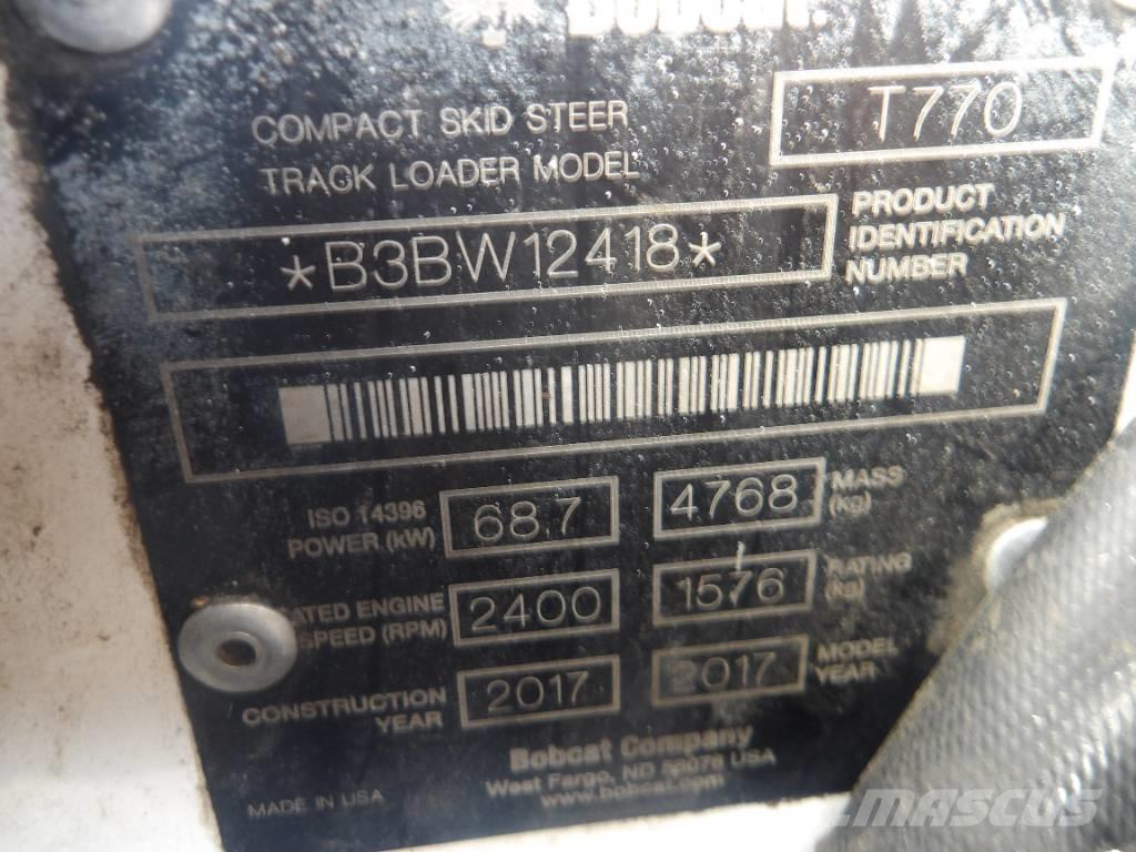 Bobcat T 770 궤도식 로우더