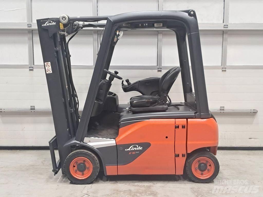 Linde E16P-02 전동 지게차
