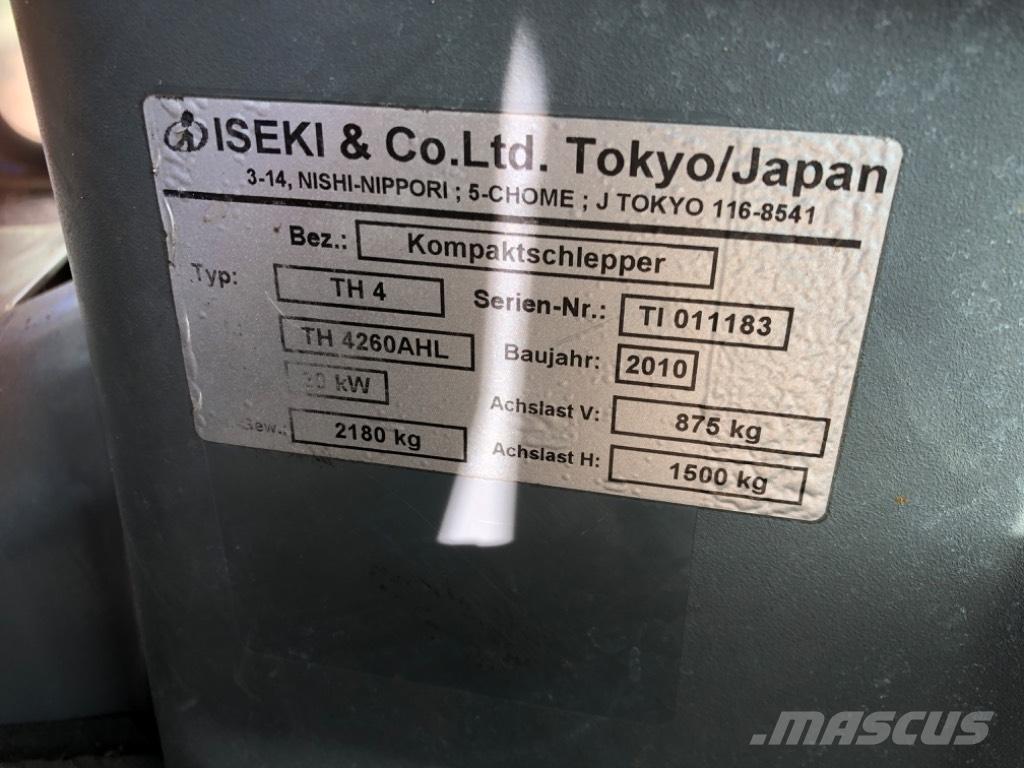 Iseki TH 4260 AHL 소형 트랙터