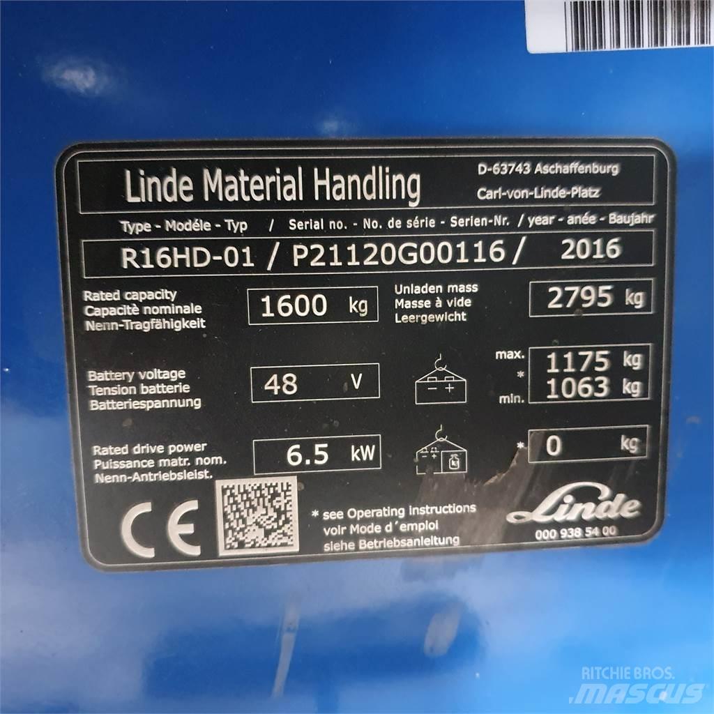 Linde R16HD 리치 트럭