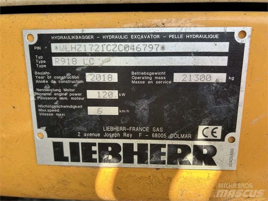 Liebherr R918 LC 대형 굴삭기 29톤 이상