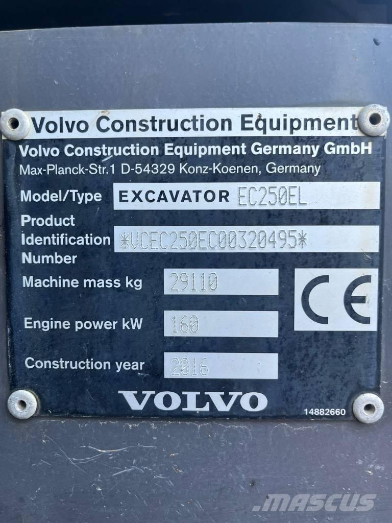 Volvo EC 250 E 대형 굴삭기 29톤 이상