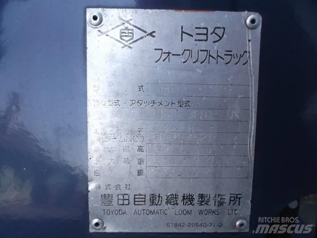 Toyota 3 FD 14 디젤 지게차