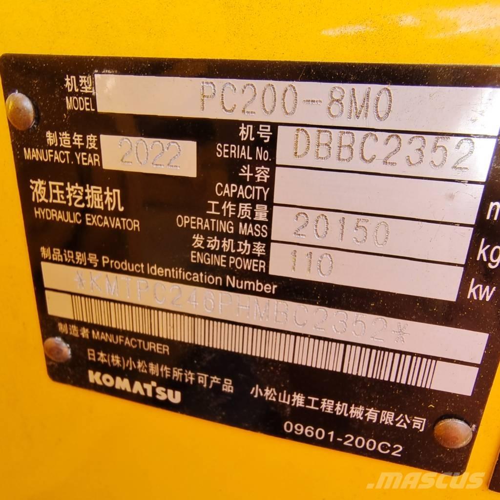 Komatsu PC 200 대형 굴삭기 29톤 이상