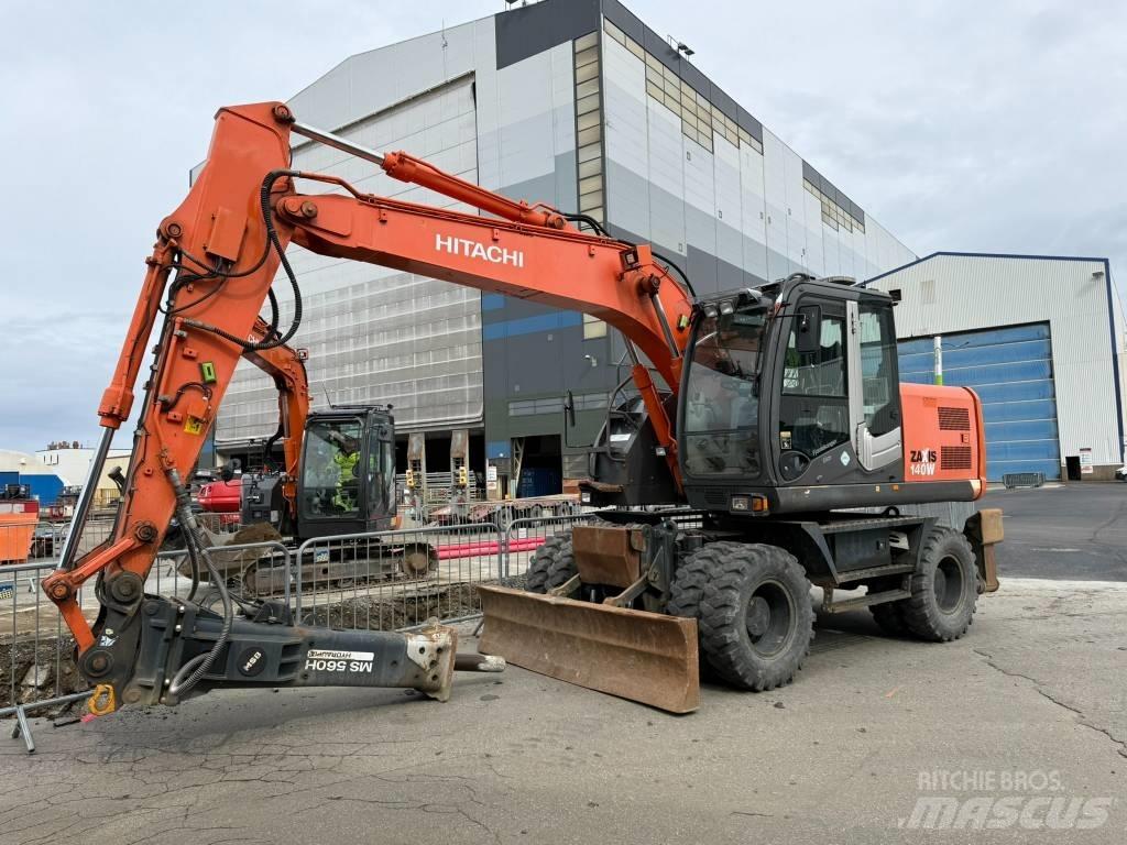 Hitachi ZX 140 W-3  휠 굴삭기