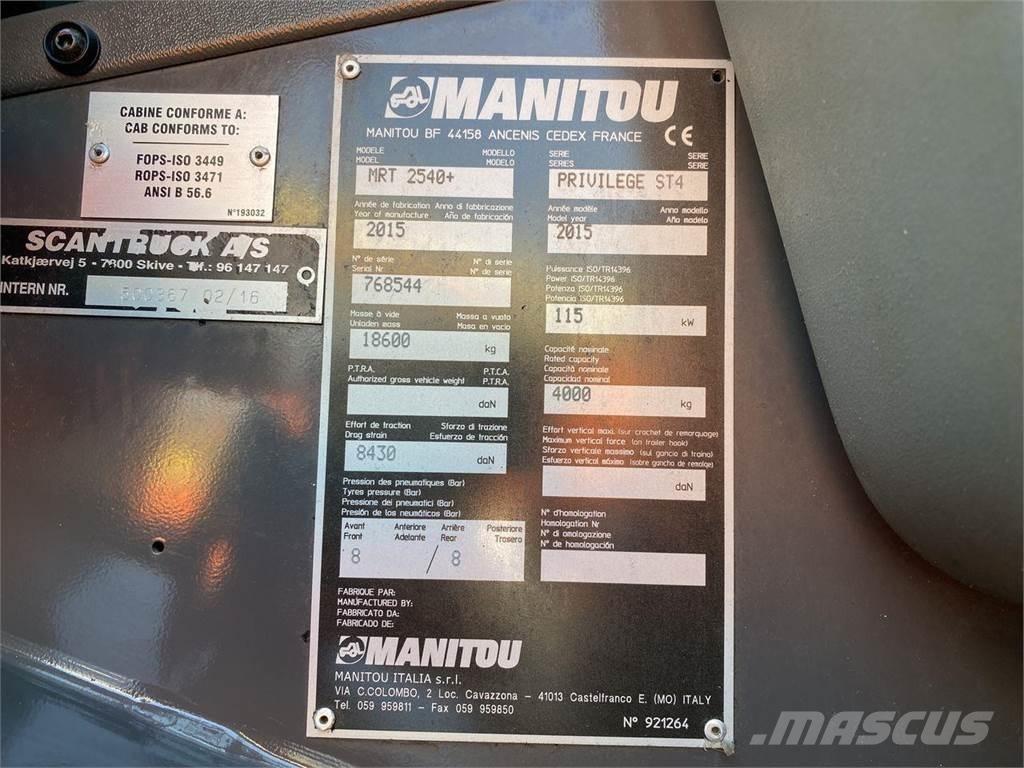 Manitou MRT2540MS 텔러 핸들러