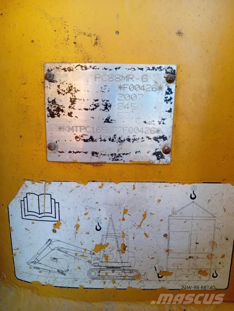 Komatsu PC 88 MR-6 중형굴삭기 7톤-28톤