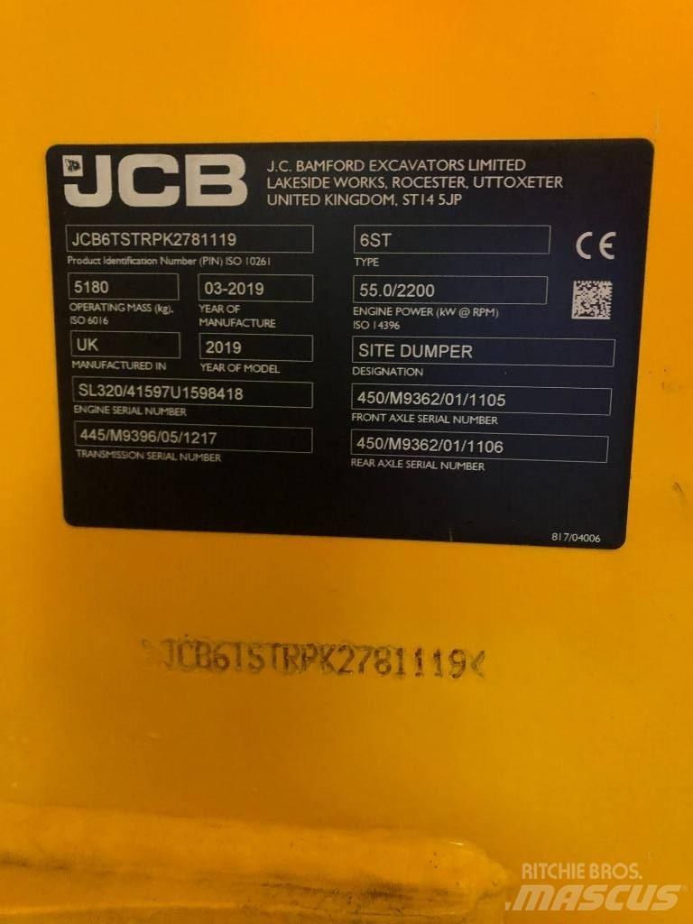 JCB 6 ST 건설현장 덤프트럭