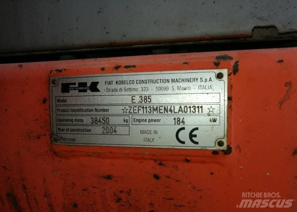 Fiat-Kobelco E385 대형 굴삭기 29톤 이상