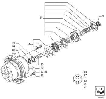 Kobelco - ax - 71470981 트랜스미션