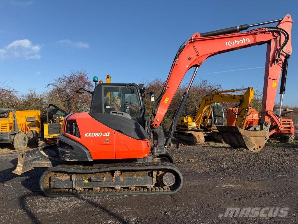 Kubota KX080-4 중형굴삭기 7톤-28톤