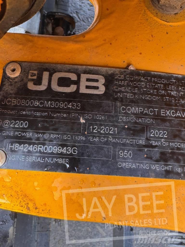 JCB 8008 소형 굴삭기 7톤 미만