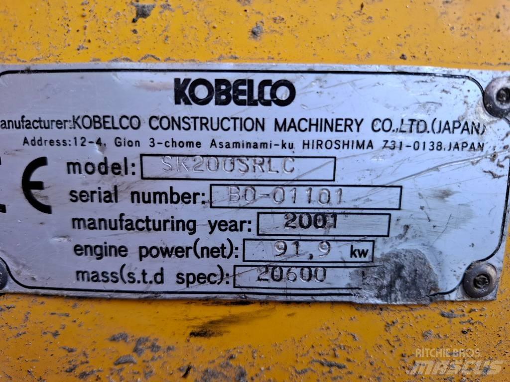 Kobelco SK200SRLC 대형 굴삭기 29톤 이상