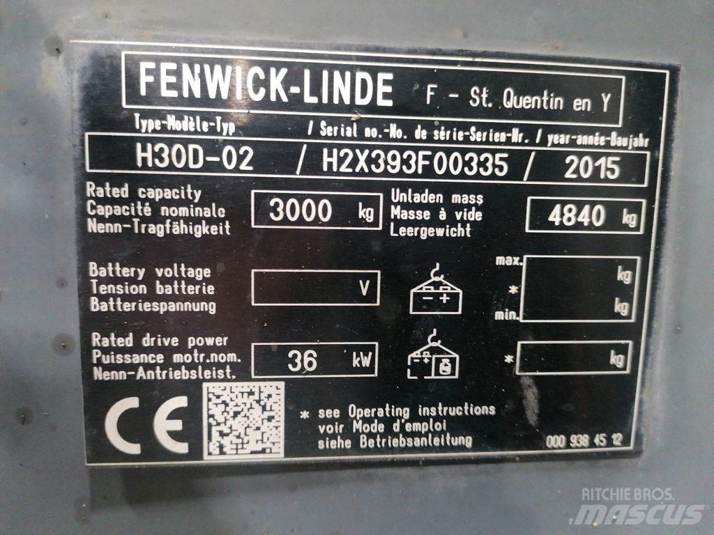 Linde H30D-02 디젤 지게차
