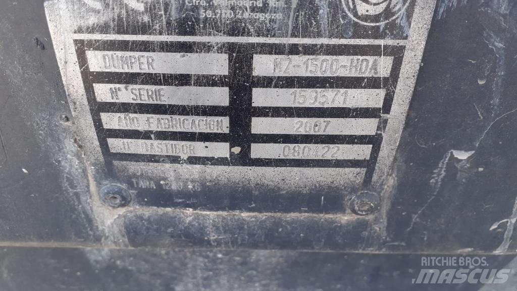 Mz Imer MZ-1500-HDA 건설현장 덤프트럭