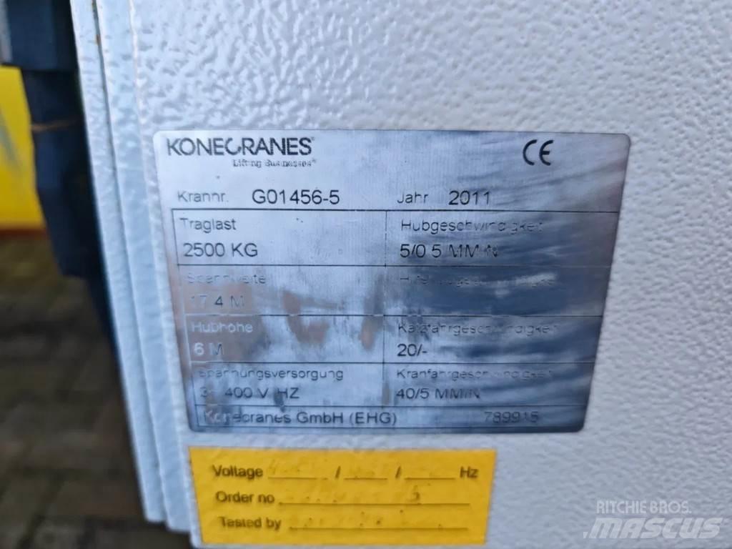 Konecranes 2.5 Ton 천장 주행용 기중기 및 갠트리 크레인