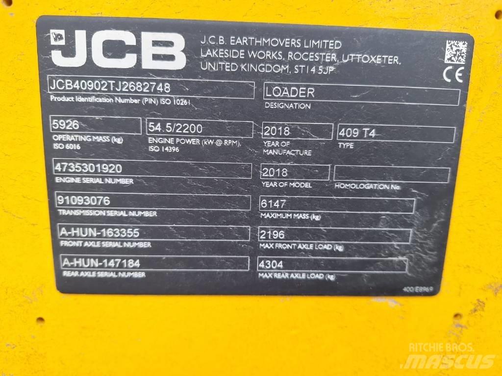 JCB 409 NE T4  휠로우더