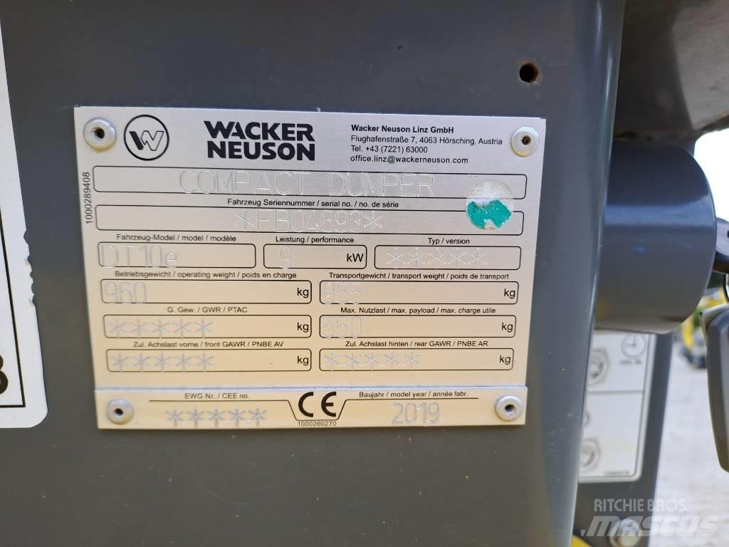 Wacker Neuson DT10e  궤도식 덤프