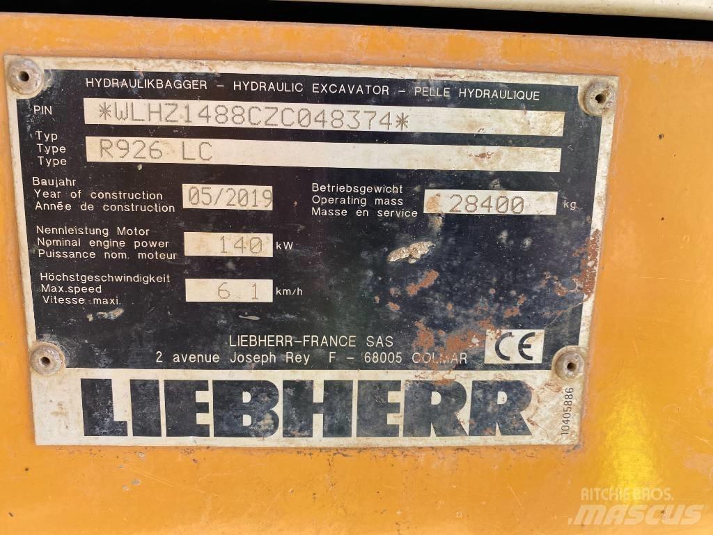 Liebherr R 926 대형 굴삭기 29톤 이상