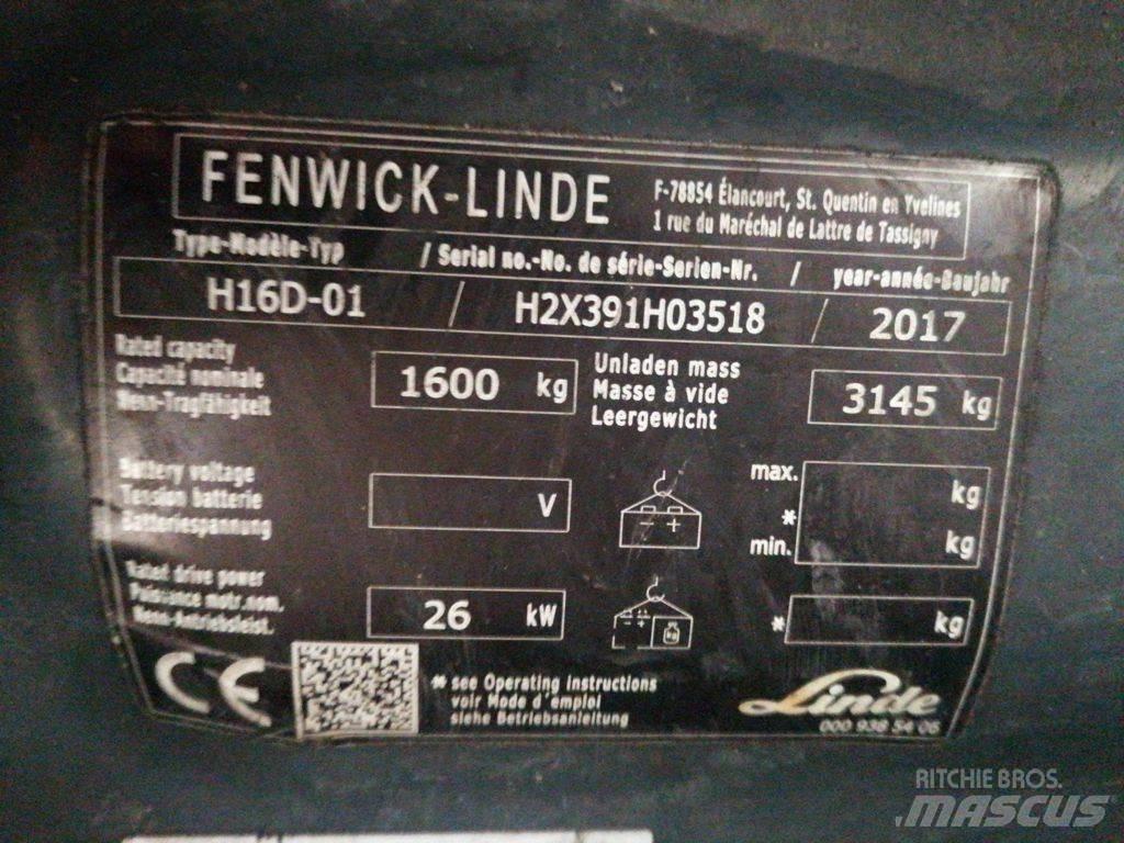Linde H16D-01 디젤 지게차