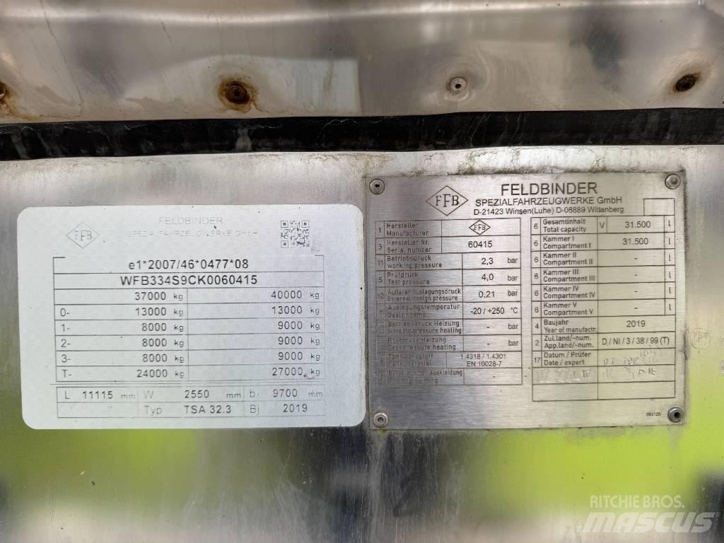 Feldbinder TSA 32.3 탱커 트레일러