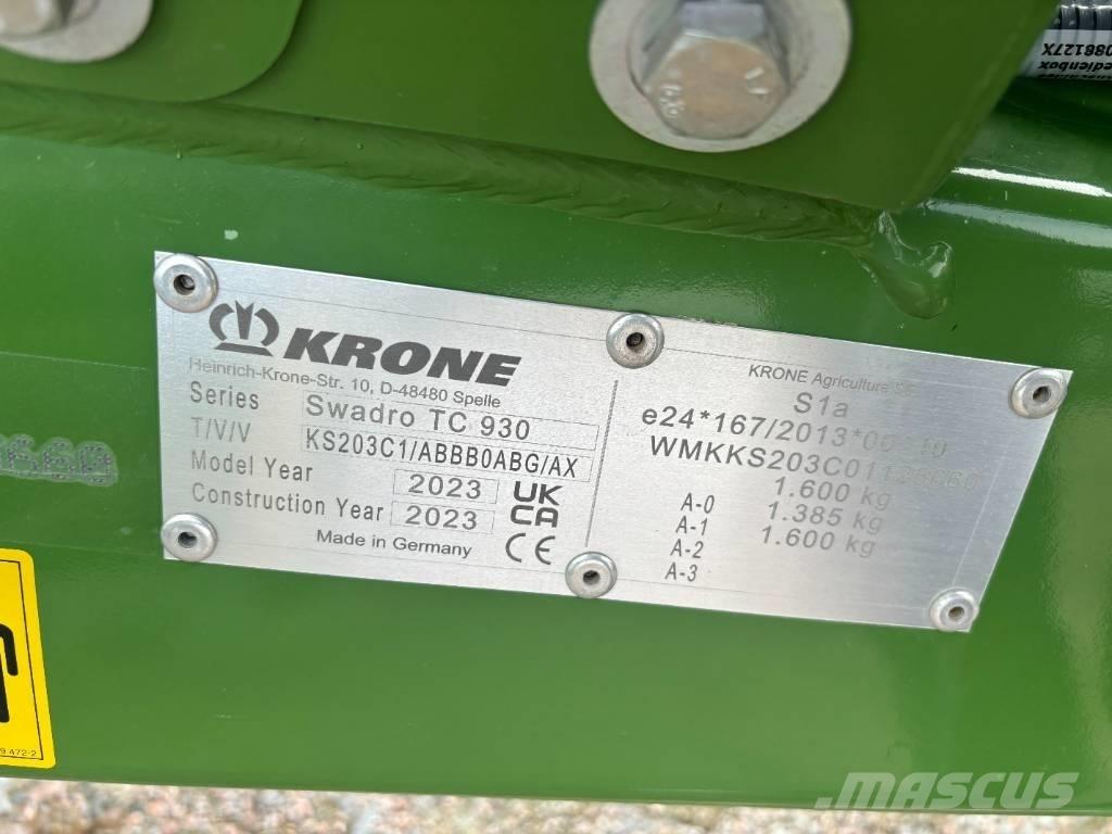 Krone Swadro TC 930 윈드로어