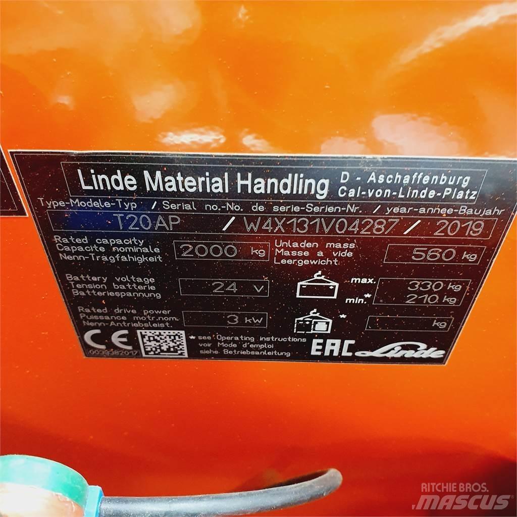 Linde T20AP kurz 경량 리프터