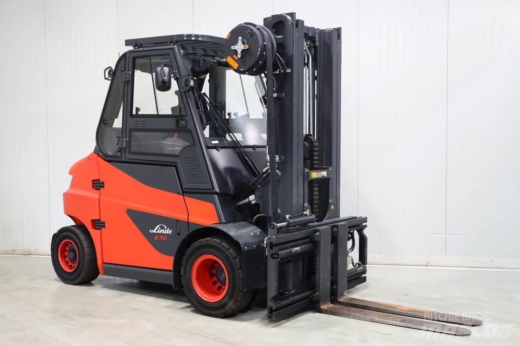 Linde E70-01 전동 지게차