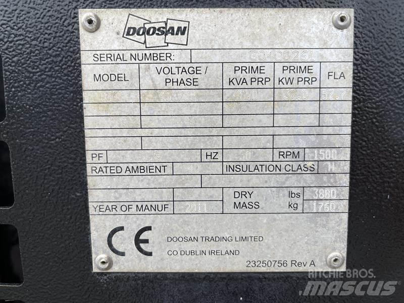 Doosan G 40 디젤 발전기