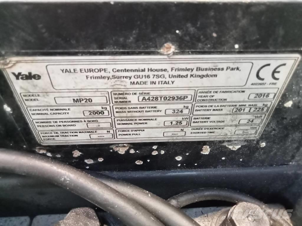 Yale MP20AC 경량 리프터