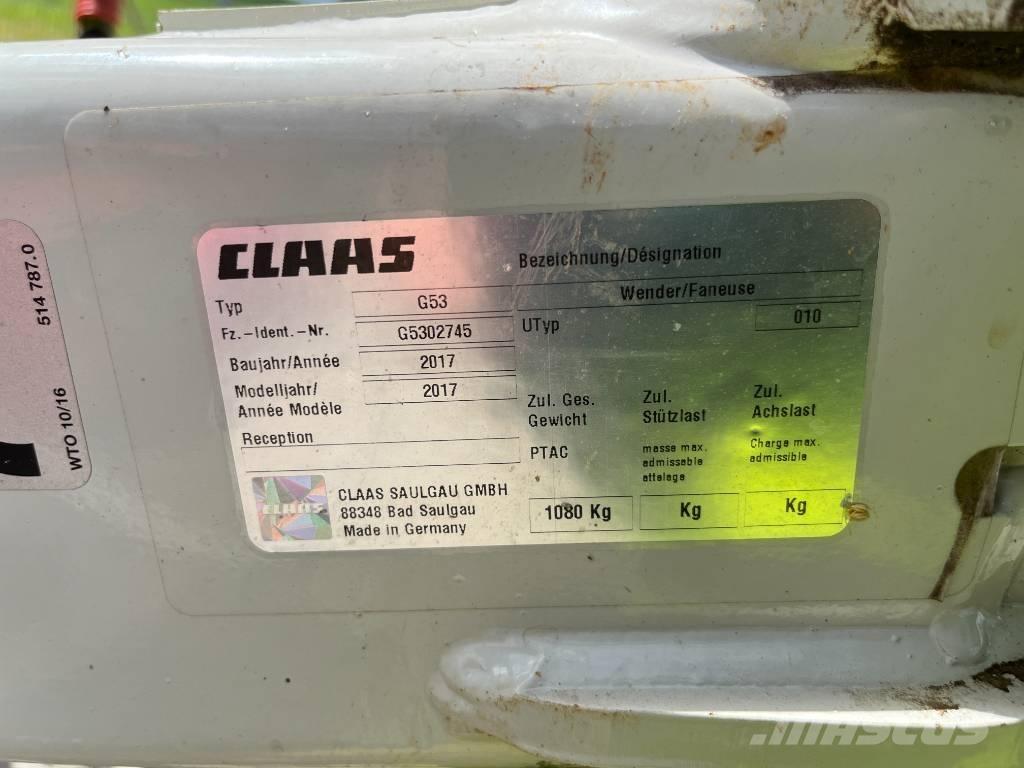 CLAAS Volto 800 갈퀴 및 테더