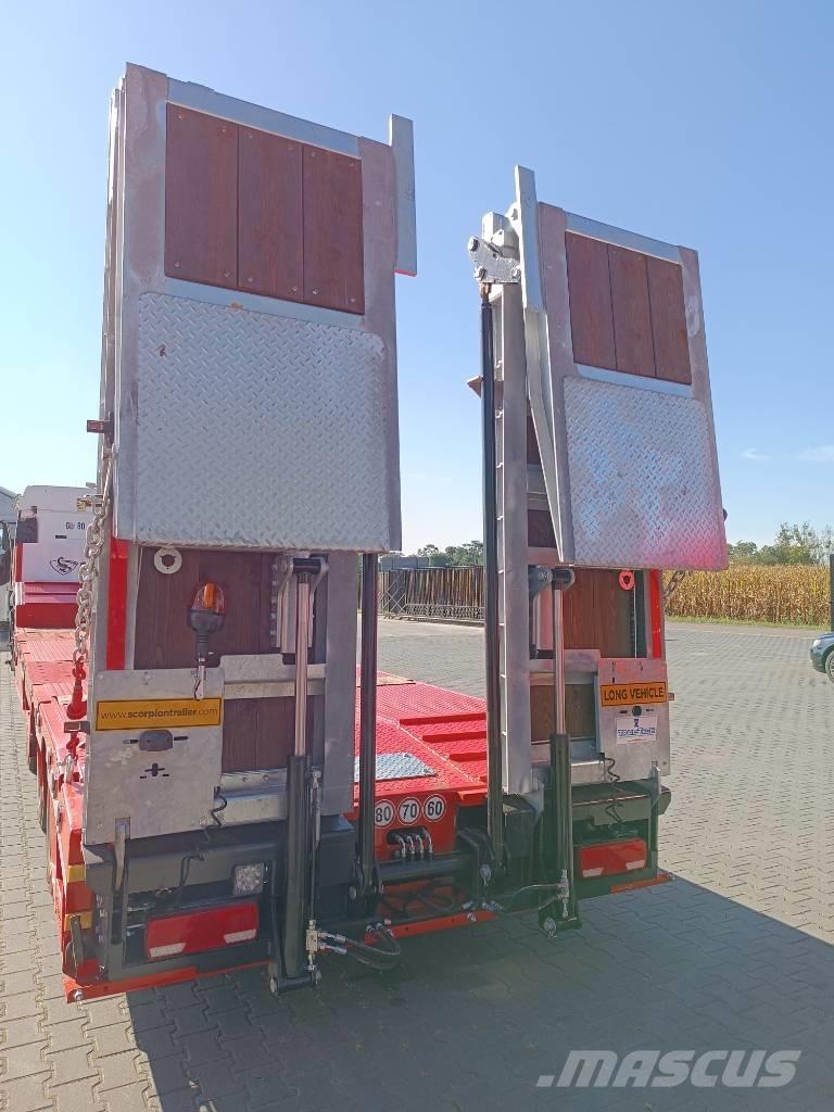  Scorpion 3 osie SAF 로우 로더-세미 트레일러